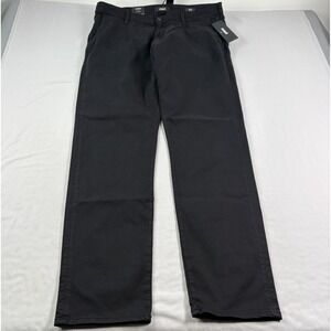 Mavi Pants Mens 38x34 Black Johnny Slim Tapered Stretch Chino Casual NEW